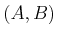 $ (A,B)$
