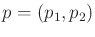$ p =
(p_1,p_2)$