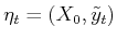 $ {\eta}_t = (X_0,{\tilde{y}_t})$